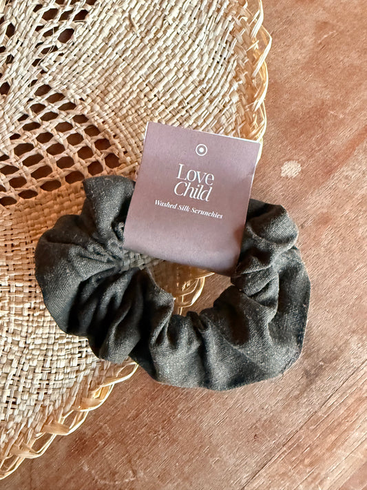 Washed Linen Scrunchie